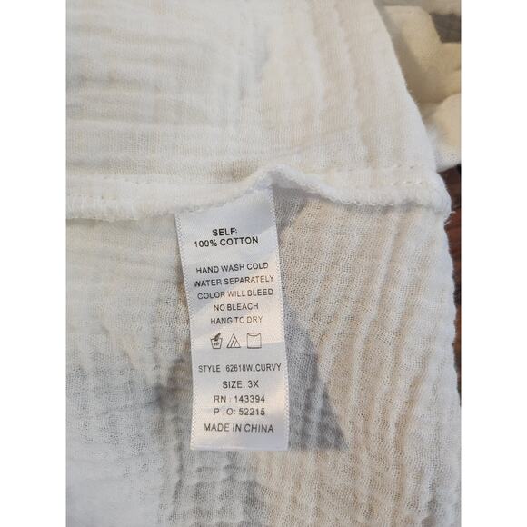 Nwt Cotton Bleu 100% cotton blouse. Womens size 3x - Picture 4 of 4